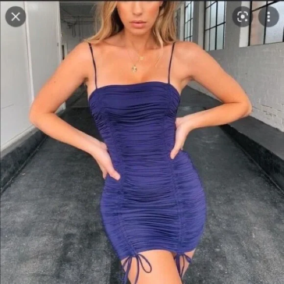 tiger mist ruched dress CARLY DRESS